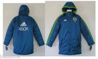 Adidas SEATTLE SOUNDER STADIUM Jacket Hoody-jersey Winter Sweat shirt Men sz 2XL - Image 1 of 4