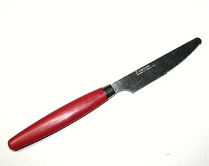 Cuchillo de cena Gibson rojo oscuro mango de plástico cónico acero inoxidable 219 - Imagen 1 de 3