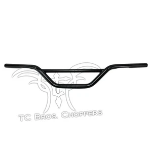 TC Bros. 1" Enduro Handlebars Black Harley Dyna Sportster scrambler bobber moto - Picture 1 of 3