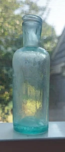 1850S OPEN PONTIL ROLLED LIP UTILITY MEDICINE WITTLED!!  KOSTENLOSER VERSAND - Bild 1 von 4