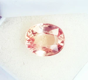 Piedra preciosa suelta rosa natural certificada morganita 5,60 quilates con regalo gratis - Imagen 1 de 7