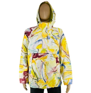 Levi's Men Yellow Oversized Stockton Hooded Anorak Jacket Coat Size M - Picture 1 of 13
