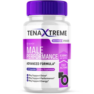Tena Xtreme Male Pills Advanced Vitality Support Formula Supplement 60 Capsules - Picture 1 of 13