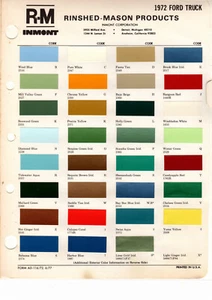 1972 FORD TRUCKS PICKUP VAN BRONCO 72 PAINT CHIPS RINSHED MASON 32 PC - Picture 1 of 1