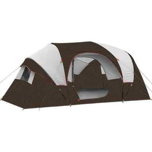 14 ft. x 11 ft. x 74 in. Portable 10-Person Brown Camping Tent for Hiking - Picture 1 of 6