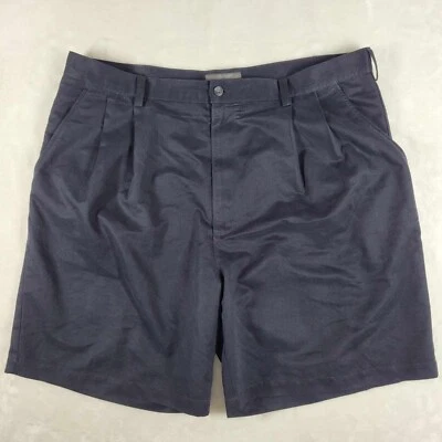 Croft and Barrow Mens Size 40 Black Flat Front Casual Outdoor Relaxed Pleated - Image 1 of 4