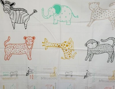 SAVANNAH Moda FABRIC quilting panel monkey leopard Gingiber large multi 48220-11 - Image 1 of 4