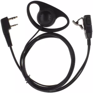 Casque talkie-walkie forme D casque PTT micro écouteurs pour Baofeng pour Kenwood - Photo 1/5