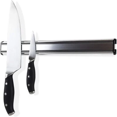 16" Magnetic Knife Holder Rack Block Kitchen Bar Magnet Strip Organizer Wall Kit - Image 1 of 4