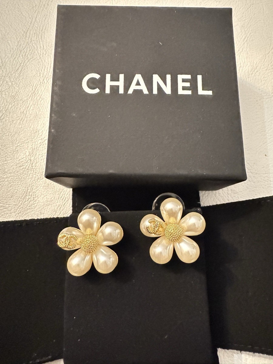 chanel camelia earrings products for sale | eBay chanel camelia earrings products for sale | eBay