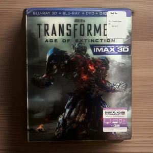 New - Transformers Age of Extinction 3D Bluray/Bluray/DVD w/ Slipcover Best Buy - Bild 1 von 2