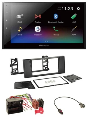 Pioneer USB Bluetooth DAB 2DIN MP3 Autoradio für BMW 5er E39 X5 Quadlock - Bild 1 von 4