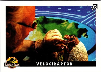 1993 Topps Jurassic Park Sticker #8-Velociraptor - Image 1 of 2