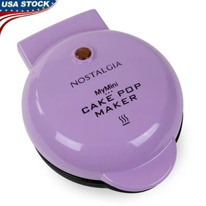 Mini Cake Pop Maker Nonstick Compact Easy Clean 7 Pops in Minutes Fun Desserts - Picture 1 of 11