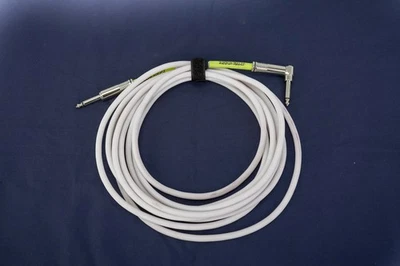 Ernie Ball Straight-Angle Instrument Cable - White 20 ft. BLEM - Image 1 of 4