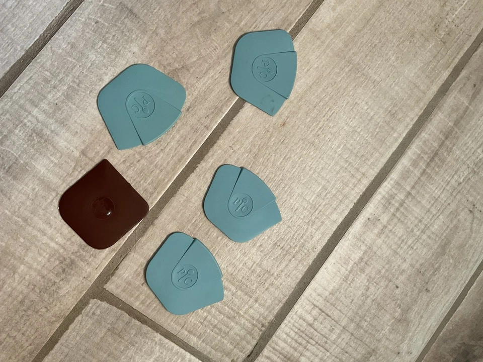 Lote de raspadores de sartén Pampered Chef 100258 azul verdoso Foto 1 de 1