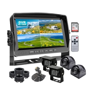 7-inch Monitor DVR + 1080P Side and Rear View Camera System for Trucks and RVs - Picture 1 of 11