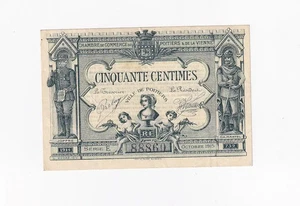 (FR1) Chambre de Commerce de Poitiers 50 cts 1914-1915, lartdesgents.fr dvgm-115 - Bild 1 von 2