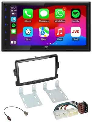 JVC Bluetooth 2DIN MP3 DAB USB Autoradio für Dacia Dokker Logan Duster Lodgy pia - Bild 1 von 4