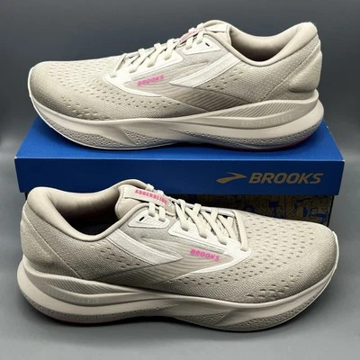 Brooks Adrenaline GTS 24 Womens 11 B Running Shoes Chateau Gray Coconut WORN 1x! - Image 1 of 4