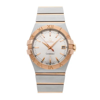 Omega Constellation Steel Rose Gold Quartz Ladies 35mm Watch 123.20.35.60.02.001 - Image 1 of 4
