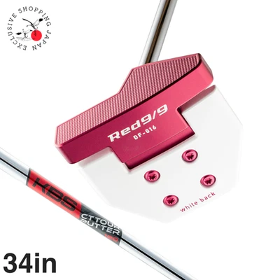 Kasco Red 9/9 DELTA-FACE DF-016 Mallet Putter 34in KBS CT Tour Steel Shaft New - Image 1 of 4