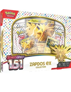 Pokémon TCG Zapdos Ex Scatola Collezione Scarlatto e Viola 151 Carte 290-85313. H1 - Foto 1 di 5