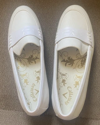 Zapatos de golf Callaway para mujer 9 mocasines de cuero mocasín de alta costura sin cordones Foto 1 de 2