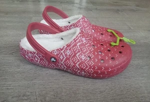 Crocs Clogs NEW With Tags Mens Holiday Red White Size Men’s 13 Christmas 207687 - Picture 1 of 9
