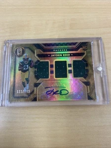 2023 Panini Gold Standard Jayden Reed #284 RPA RC Patch Auto /149 Packers - Picture 1 of 8
