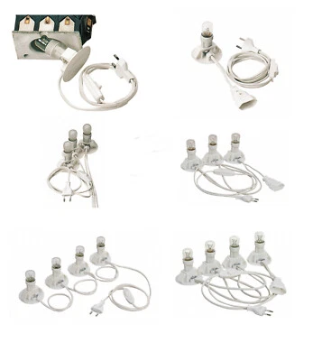 WURM Verme Illuminazione Elettrica per Case Luminose, Illuminazione Singola, 3 o 4