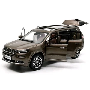 Paudi 1:18 Scale Jeep Grand Commander Brown Diecast Model Car Toy Collection - Picture 1 of 7