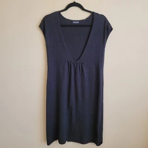 Marc O'Polo Womens Dress US Size Medium EU 40 Black Wool Cashmere Blend Deep V - Picture 1 of 8