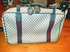 5 DAYS LEFT: VINTAGE Gucci Monogram Luggage Suitcase! 27x16x8" ! FREE SHIPPING!