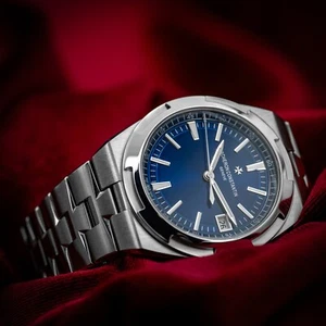 Vacheron Constantin Overseas 41 mm acero esfera azul juego completo 4500V/110A-B128 - Imagen 1 de 23