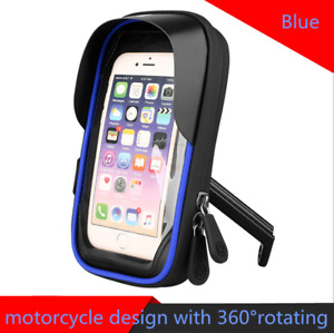 360° Waterproof Cell Phone Holder Motorcycle Bike Handlebar Mount w Touch Screen