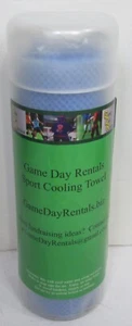 New Game Day Cooling Towel Blue One Size - 26" X 17" - Picture 1 of 2