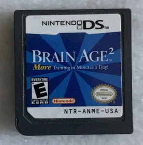 Brain Age 2: More Training in Minutes a Day Nintendo DS, 2007, Game Only, Tested - Picture 1 of 2