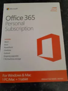 Microsoft Office 365 Personal Subscription -New - Fast Dispatch - Fast Delivery - Picture 1 of 3