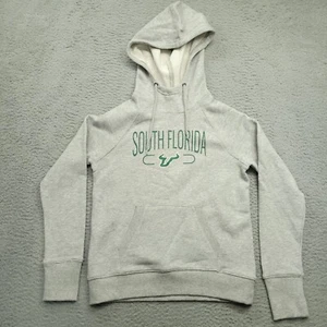 USF South Florida Bulls Champion Eco Hoodie Men Sz XS Gray Pullover Sweatshirt - Picture 1 of 8