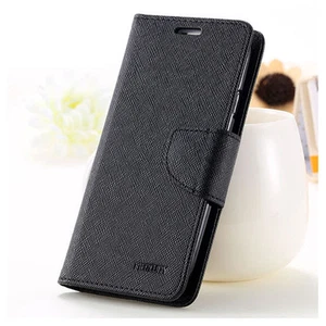 Mercury Goospery Fancy Diary Wallet Case Cover For Huawei P20 Black+SP - Picture 1 of 3