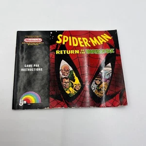 Spider-Man Return of the Sinister Six NES Manual Only Nintendo - Picture 1 of 19