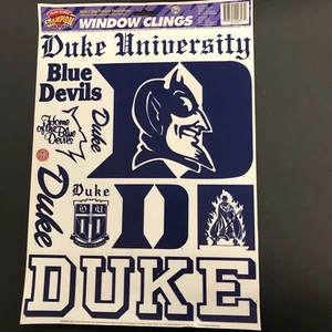 Duke University 11.75" x 17" Auto Glass Window Cling Decal 1996 Champion Series - Picture 1 of 2
