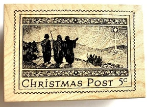 Nueva Stampa Rosa Inc. - POST DE NAVIDAD SABIOS - Estampilla Montada en Madera - Imagen 1 de 4