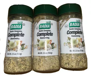 Paquete de 3 condimentos completos originales Badia 2,5 oz caducidad 3/2027 - Imagen 1 de 5