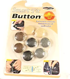 Handy Trends Smart Fit Button- Fix Popped Off Jeans Pants Shorts 8 Piece Set New - Picture 1 of 5