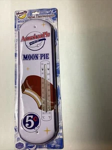 Moon Pie Replica Metal Thermometer - American Pie Eat Mo’ Pie - Picture 1 of 6