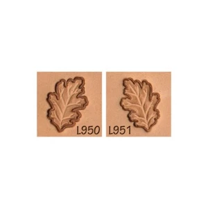 Leaf Oak Rounded L950 L951 2-Piece Leather Stamp Set - Picture 1 of 1