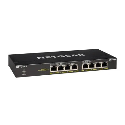 NETGEAR GS308PP 8 Port Gigabit Ethernet Unmanaged PoE Switch 83W Budget - Image 1 of 4