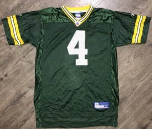 Vintage Reebok NFL Green Bay Packers Brett Favre #4 Jersey Youth Size XL 18-20 - Picture 1 of 3